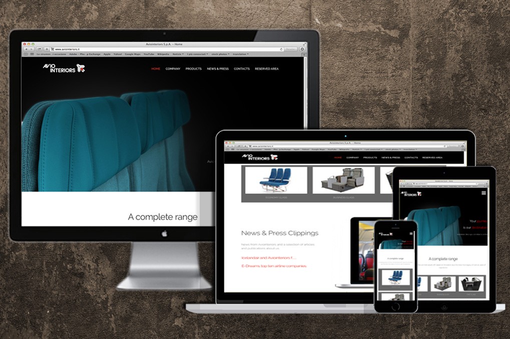 Aviointeriors S.p.A | Corporate Website | Web Design