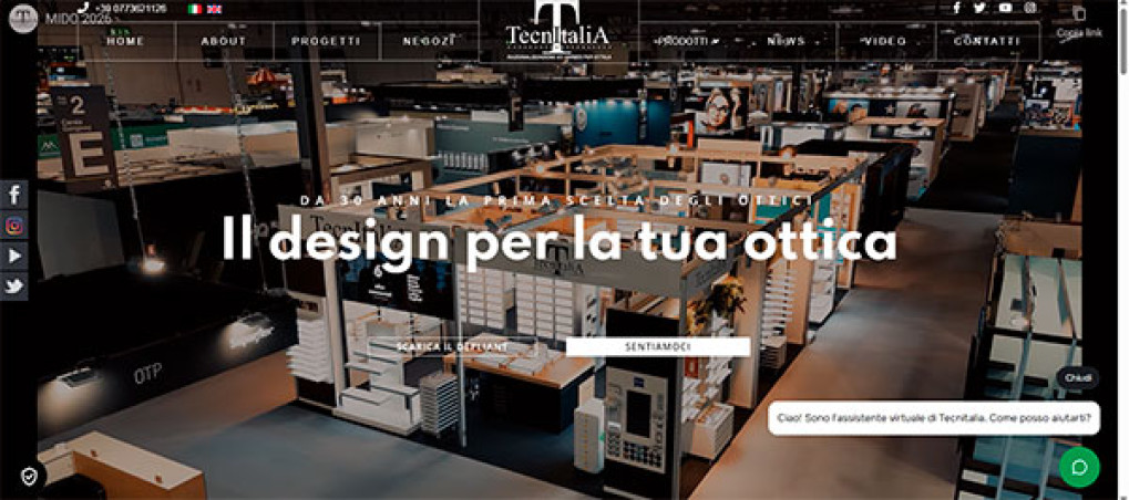 Tecnitalia arredamento negozi di ottica | Branding | Corporate Identity | Advertising | Web